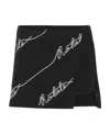Rotate Birger Christensen Rotate Women Cotton Blend Shorts With Contrasting Logo In Black