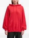 Rotate Birger Christensen Logo-embroidered Hoodie In Red