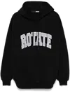 Rotate Birger Christensen Brandy Oversized Wool-blend Sweater In Black