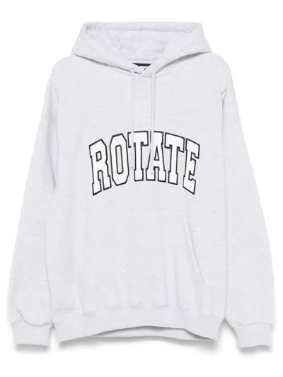 Rotate Birger Christensen Sweatshirt With Logo In Gray