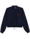 Rotate Birger Christensen Logo-embroidered Jacket In Blue