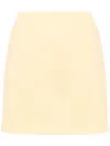Rotate Birger Christensen Logo-embroidered Mini Skirt In Yellow