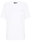 Rotate Birger Christensen Logo-embroidered Organic Cotton T-shirt In White