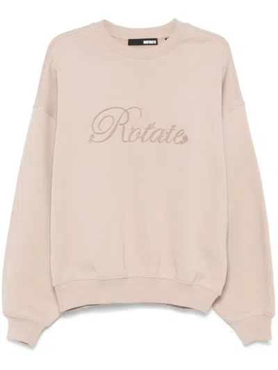 ROTATE BIRGER CHRISTENSEN LOGO-EMBROIDERED SWEATSHIRT