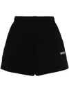 Rotate Birger Christensen Logo-embroidered Track Shorts In Black