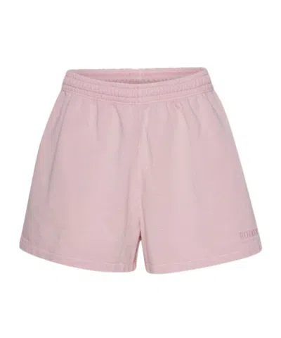 Rotate Birger Christensen Logo-embroidered Track Shorts In Pink