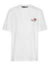 Rotate Birger Christensen Logo-embroidery Organic-cotton T-shirt In White
