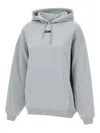 Rotate Birger Christensen Logo Label Hoodie In Grey