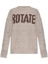 Rotate Birger Christensen Rotate Logo Chunky Knit Sweater In Neutrals