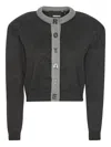 Rotate Birger Christensen Logo-lettering Cardigan In Gray