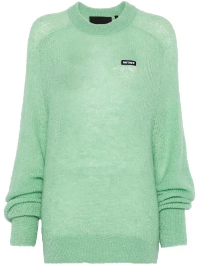 ROTATE BIRGER CHRISTENSEN LOGO LIGHTWEIGHT SWEATER