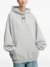Rotate Birger Christensen Logo-patch Hoodie In Blue