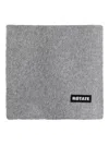 Rotate Birger Christensen Logo-patch Scarf In Gray
