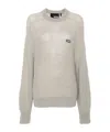 Rotate Birger Christensen Logo-patch Sweater In Nude