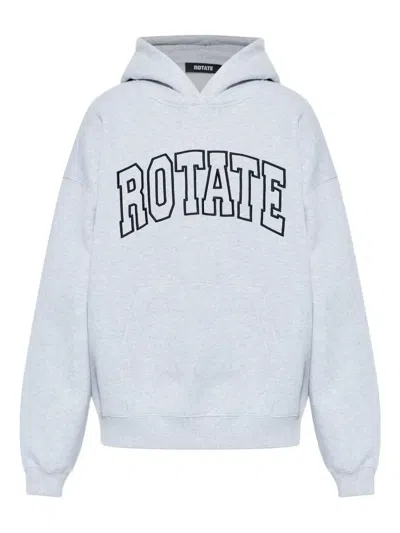 Rotate Birger Christensen Rotate Birgerchristensen Sweatshirt With Logo In White