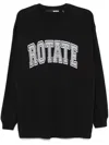 Rotate Birger Christensen Rotate Birgerchristensen Long Sleeve T-shirt In Black