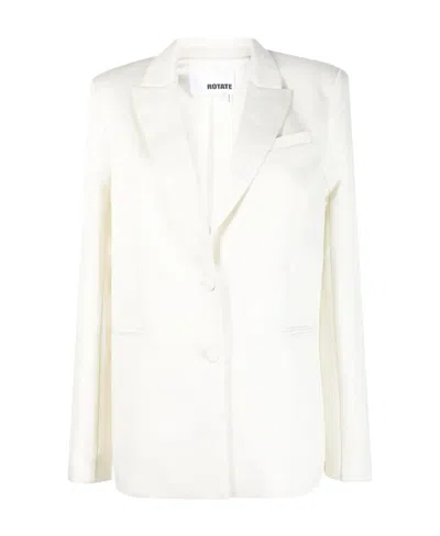 Rotate Birger Christensen Logo Suit Jacket In White