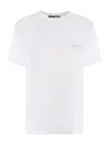 Rotate Birger Christensen Boxy Lasercut T-shirt In Bright White