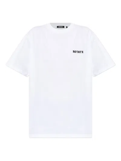 Rotate Birger Christensen Logo T-shirt In White
