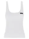 Rotate Birger Christensen White Recycled Cotton Top With Deep Neckline In White