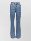 Rotate Birger Christensen Rotate Sunday Womens Medium Blue Denim Regular-fit High-rise Recycled-denim Jeans