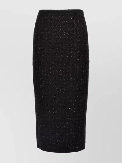 ROTATE BIRGER CHRISTENSEN LONG BOUCLÉ SKIRT SEQUIN EMBELLISHMENTS