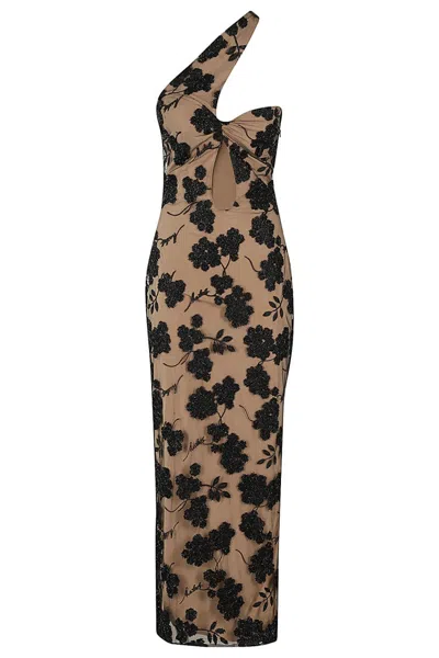 Rotate Birger Christensen Long Dress In Black