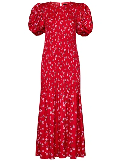 Rotate Birger Christensen Long Dress In Red