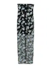 Rotate Birger Christensen Fitted Strapless Evening Dress With Floral Embroidery In Black