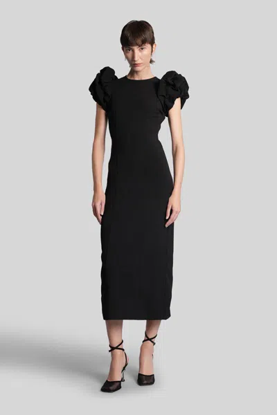 Rotate Birger Christensen Long Dress In Black