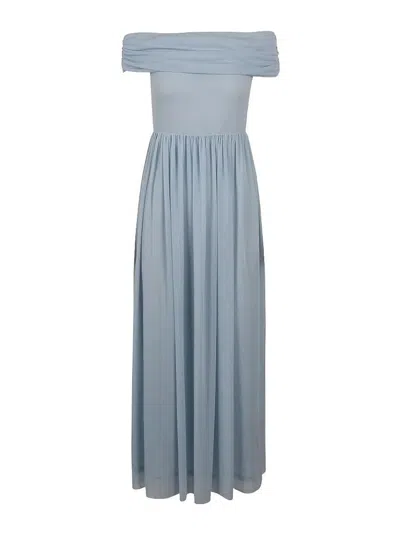 Rotate Birger Christensen Long Dress In Blue