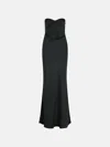 Rotate Birger Christensen Long Dress In Black Polyester