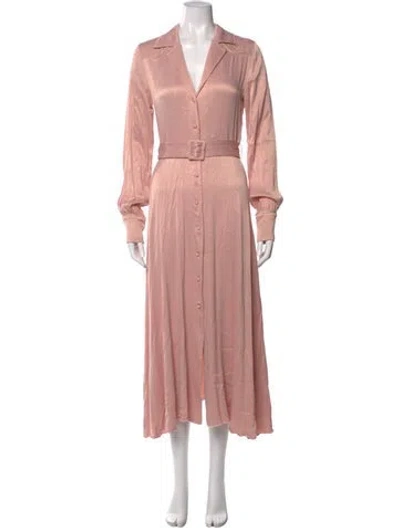 Pre-owned Rotate Birger Christensen Long Dress In Pink