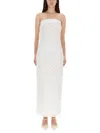 Rotate Birger Christensen Long Dress With Beads In White
