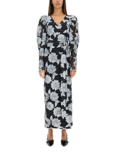 Rotate Birger Christensen Long Floral Dress