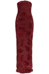Rotate Birger Christensen Maxikleid Mit Blumenapplikation In Red