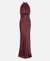 Rotate Birger Christensen Rotate Birgerchristensen Sleeveless Silk Dress In Red