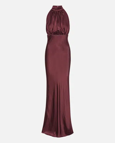 ROTATE BIRGER CHRISTENSEN LONG SILK DRESS