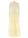Rotate Birger Christensen 'long Sleeve Maxi' Dress In Gold