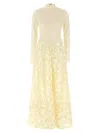 Rotate Birger Christensen 'long Sleeve Maxi' Dress In Yellow