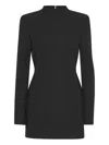 Rotate Birger Christensen Long-sleeve Mini Dress In Black