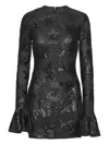 Rotate Birger Christensen Rotate Birgerchristensen Sequins Ls Mini Dress In Black