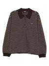 Rotate Birger Christensen Long-sleeve Polo Shirt In Multi