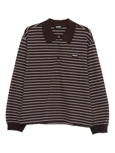 Rotate Birger Christensen Long-sleeve Polo Shirt In Multi