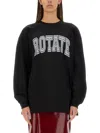 Rotate Birger Christensen Rotate Birgerchristensen Long Sleeve T-shirt In Black