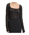 Rotate Birger Christensen Lace Long-sleeve Top In Black