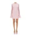 Rotate Birger Christensen Rotate Birgerchristensen Lace Dress With Puff Sleeves In Pink