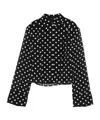 Rotate Birger Christensen Chiffon Shirt In Black