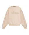 Rotate Birger Christensen Ladies Fairy Tale Crewneck Logo Sweatshirt In Nude