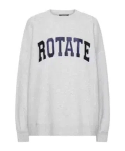 Rotate Birger Christensen Long-sleeve Sweatshirt In White